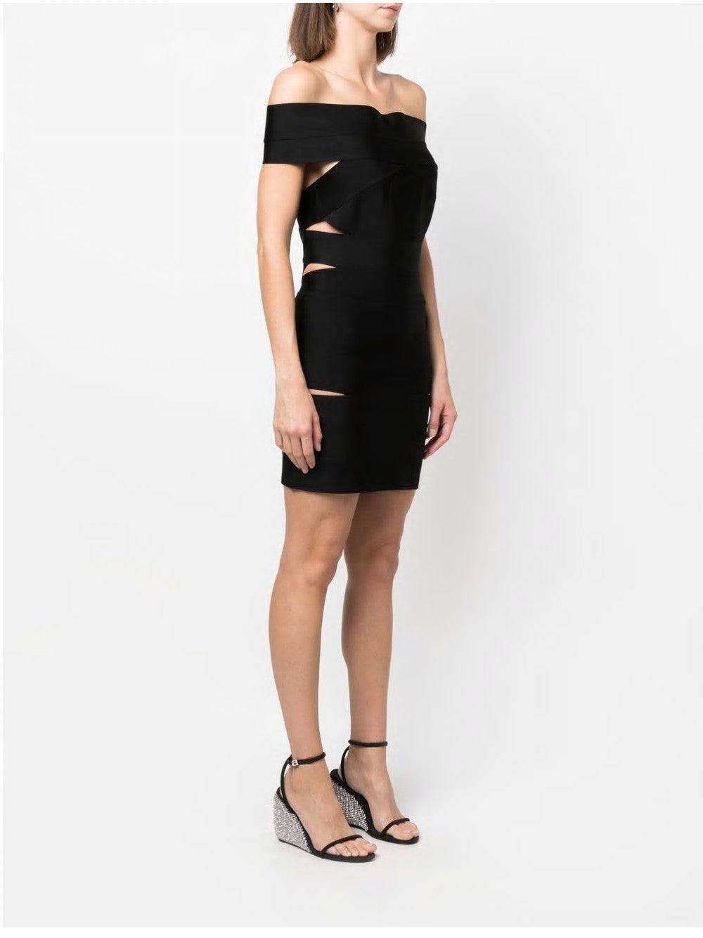 Alexandre Vauthier ABITO CORTO CON DETTAGLIO CUT-OUT Nero