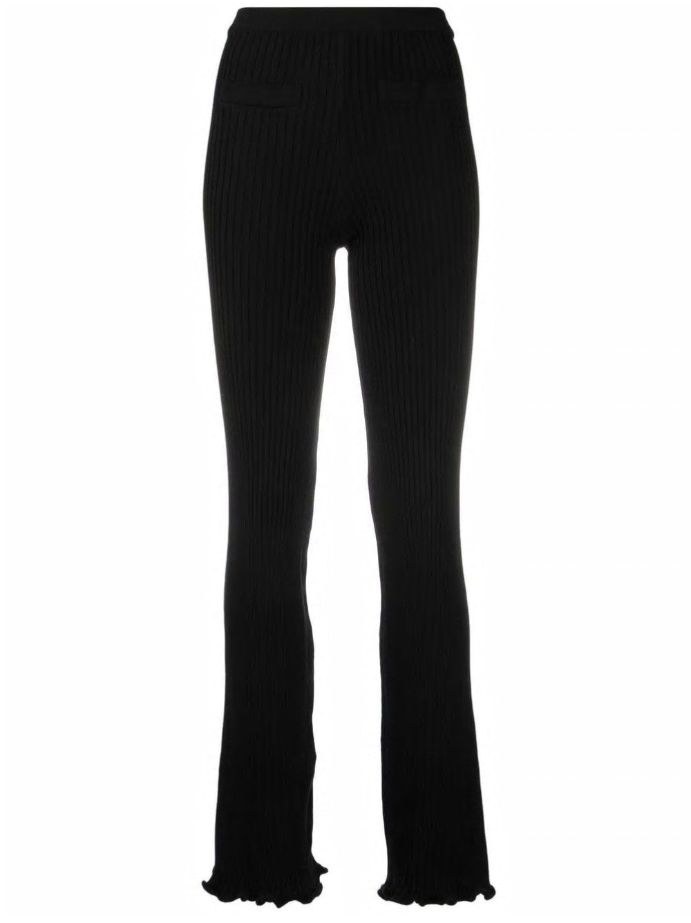 KNITTED FLARED PANTS