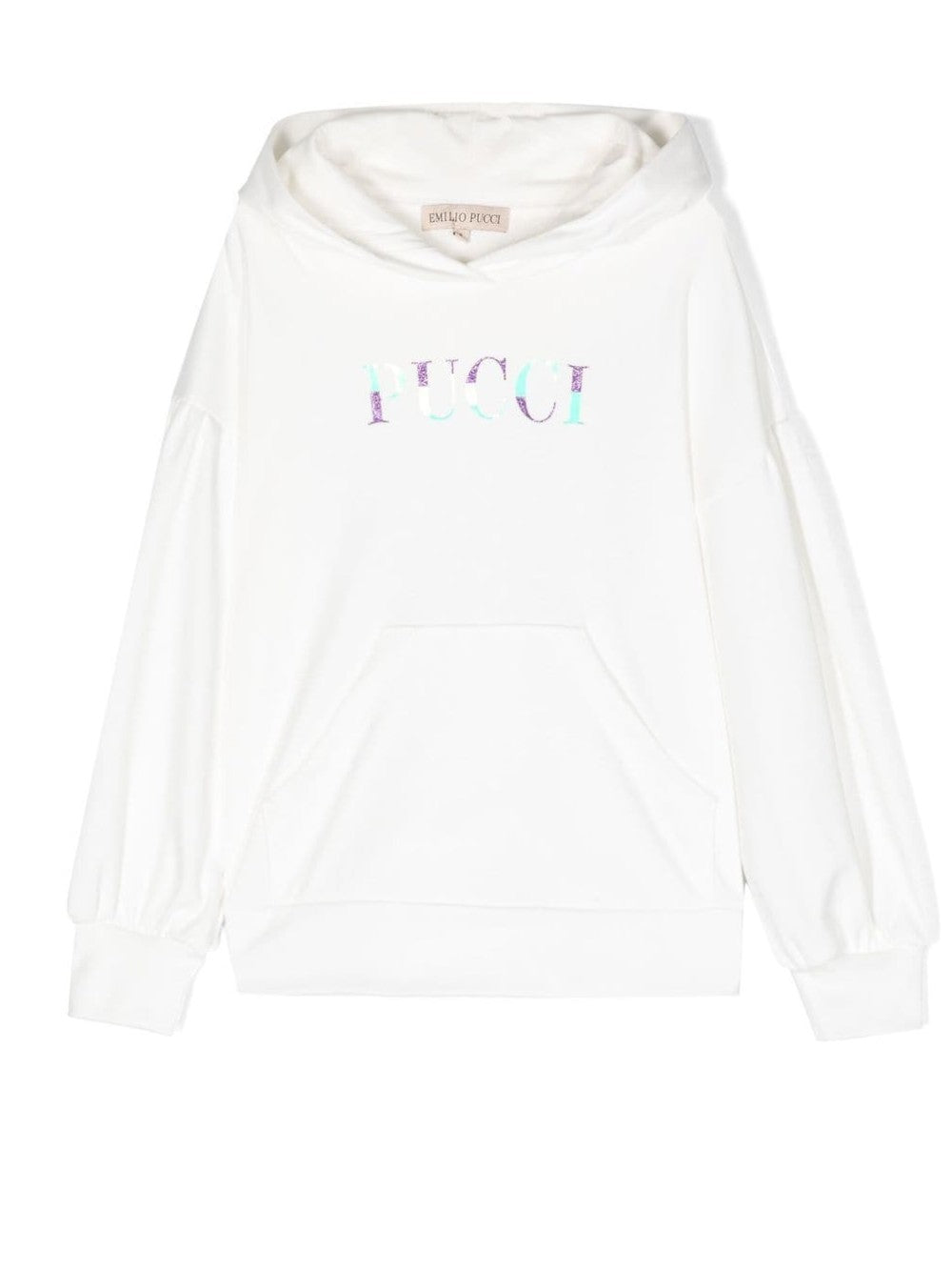 SWEATSHIRT WITH HOOD AND LOGO PRINT