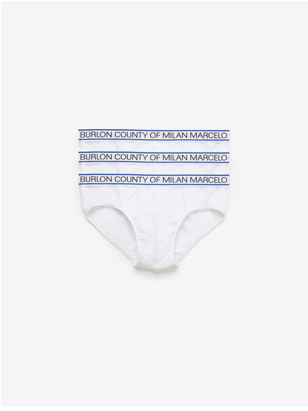 Marcelo Burlon SET 3 SLIP CON LOGO Bianco