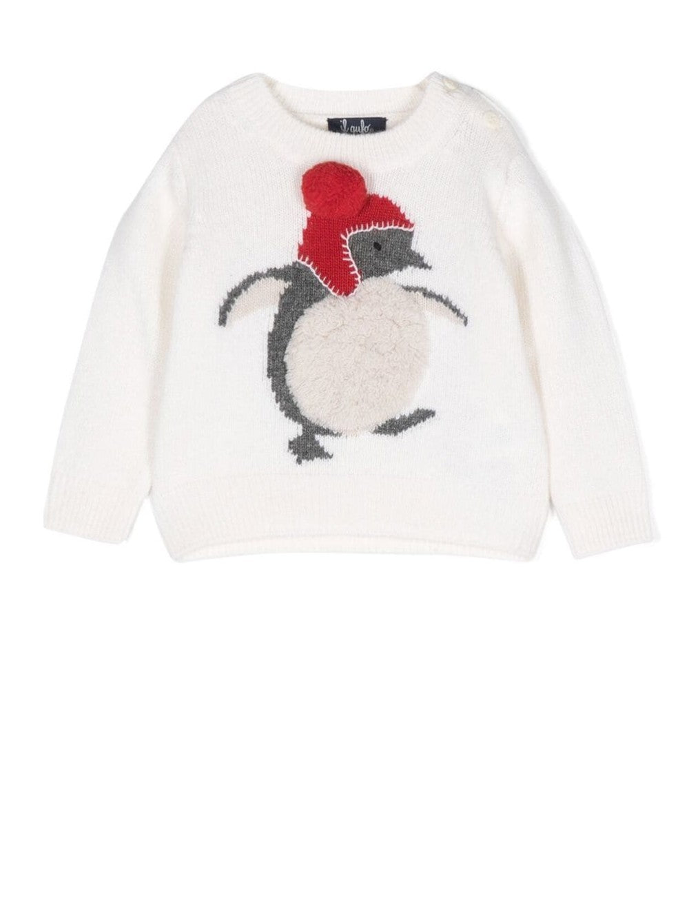 MAGLIA CON PINGUINO RICAMATO
