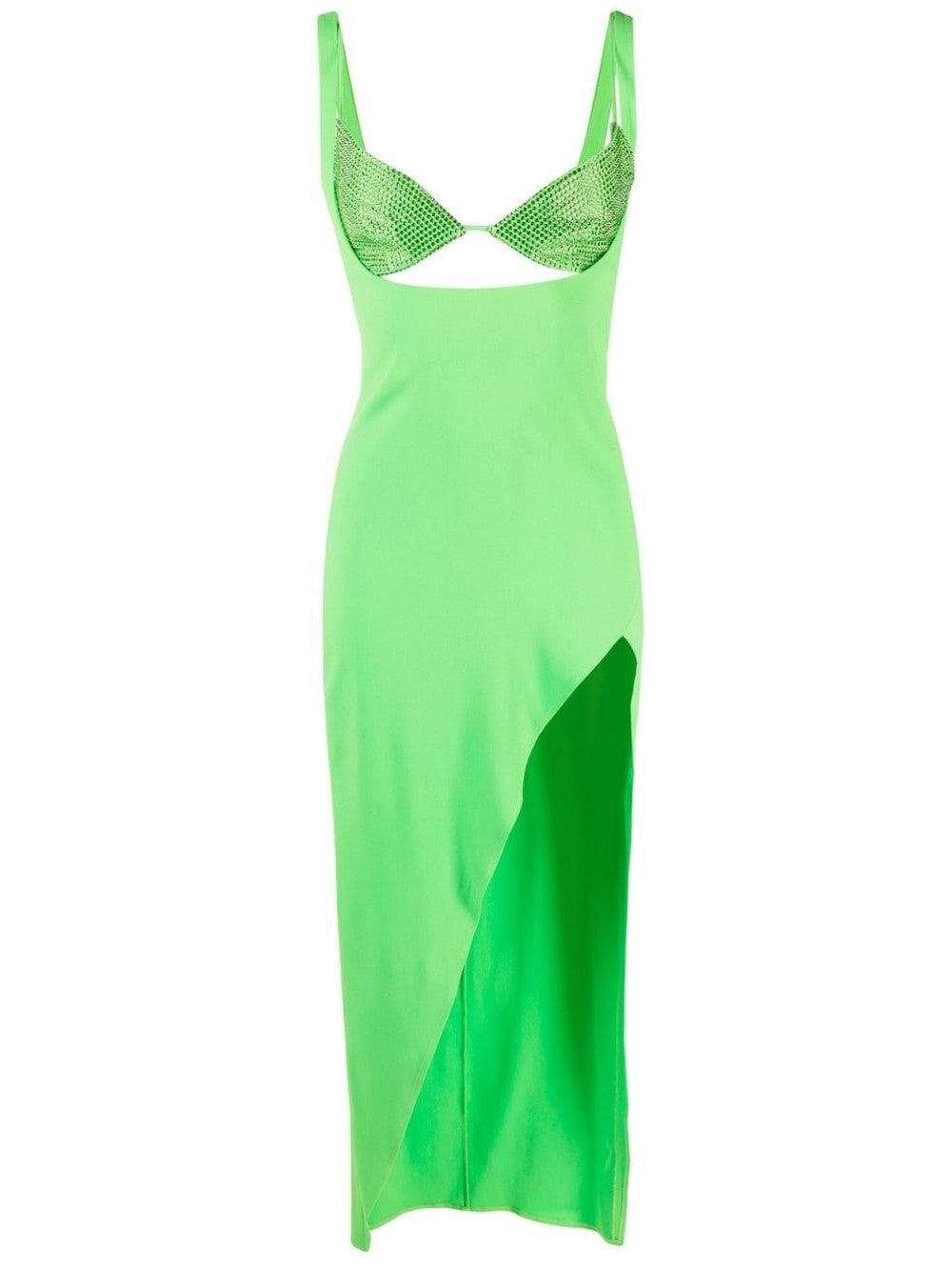 VESTIDO CON INSERCIONES DE CRISTAL