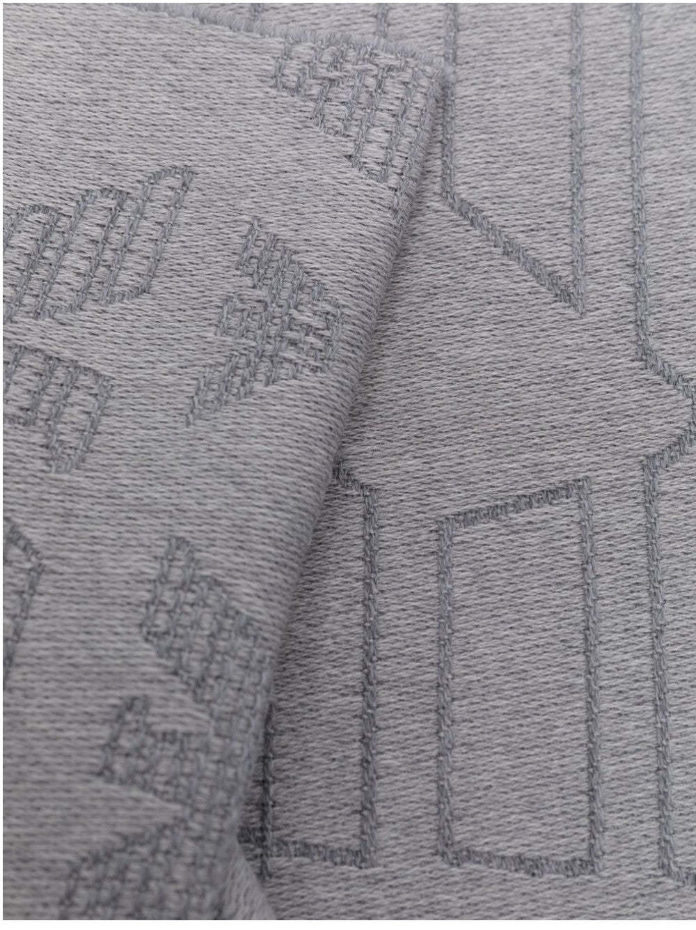 Emporio Armani SCIARPA CON FANTASIA LOGO Grigio