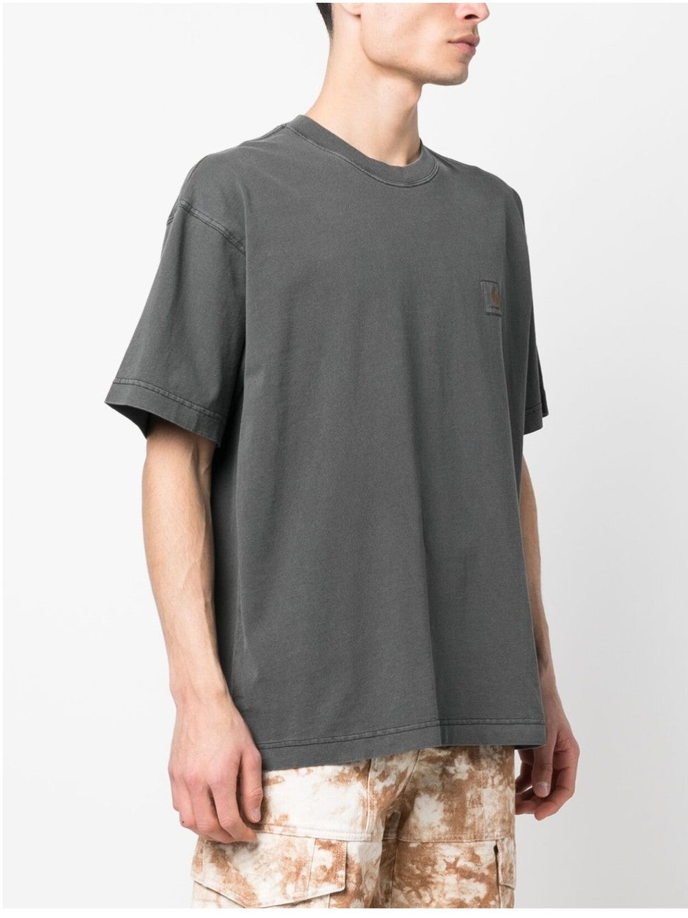 Carhartt Wip T-SHIRT WITH LOGO ON THE CHEST Black
