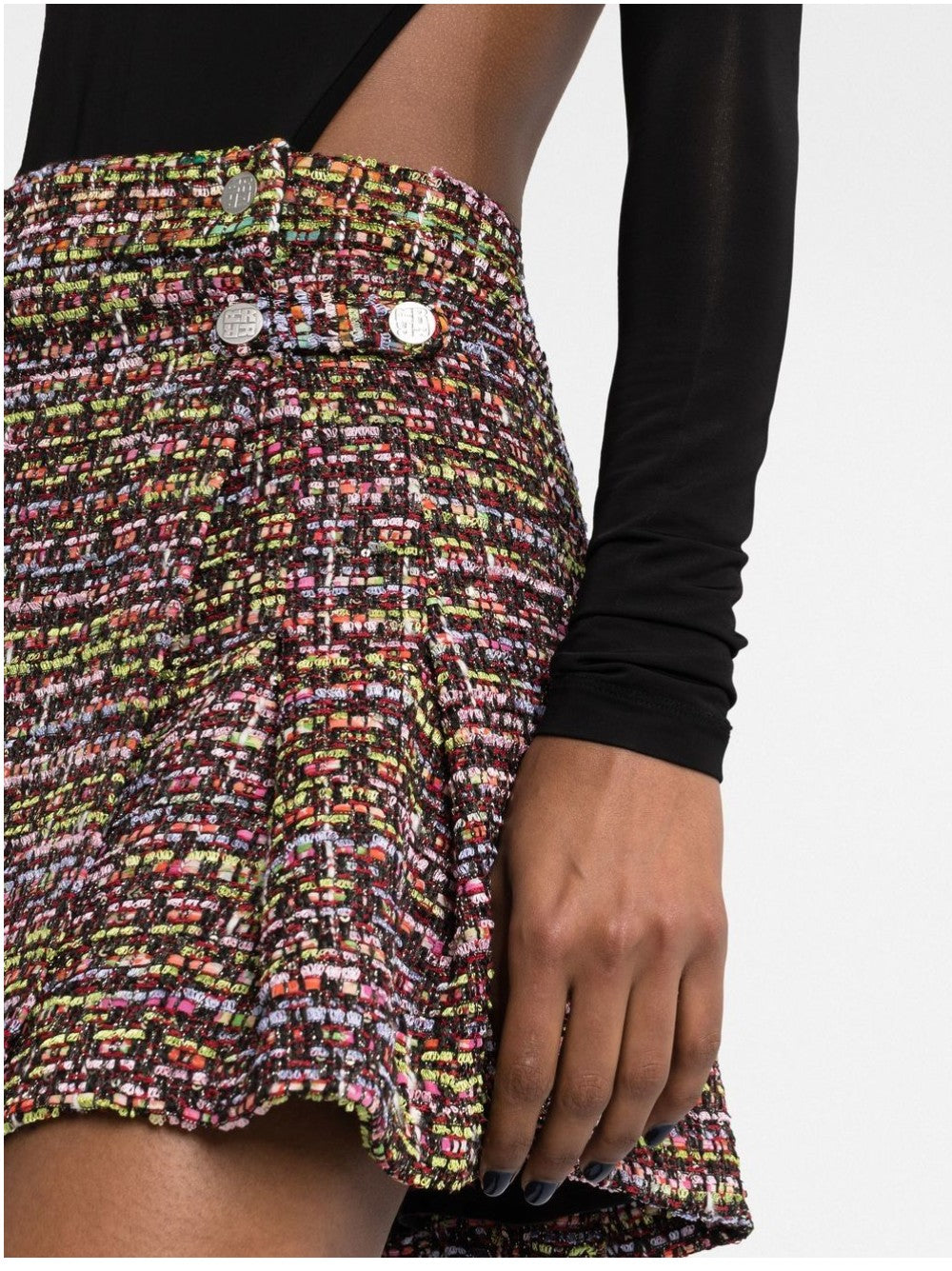 Rotate MINIGONNA A VITA ALTA IN TWEED Viola