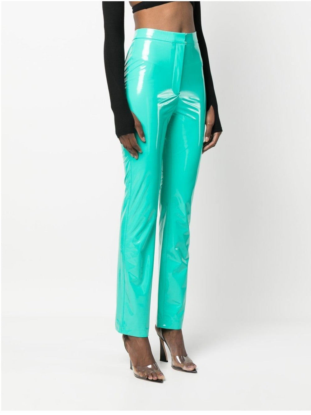 Rotate PANTALONE IN VINILE Verde