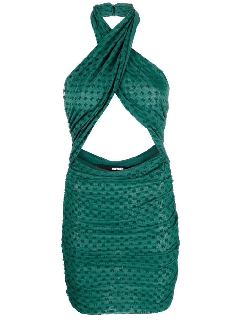 Rotate ABITO CORTO CON SCOLLO ALL'AMERICANA Verde