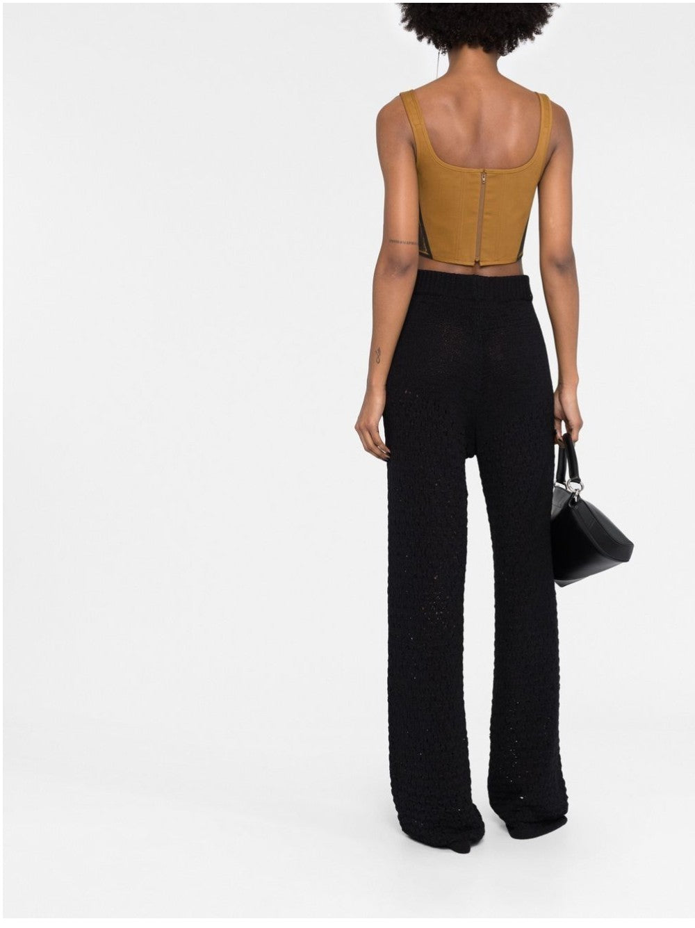 Rotate PANTALONI IN MAGLIA Nero