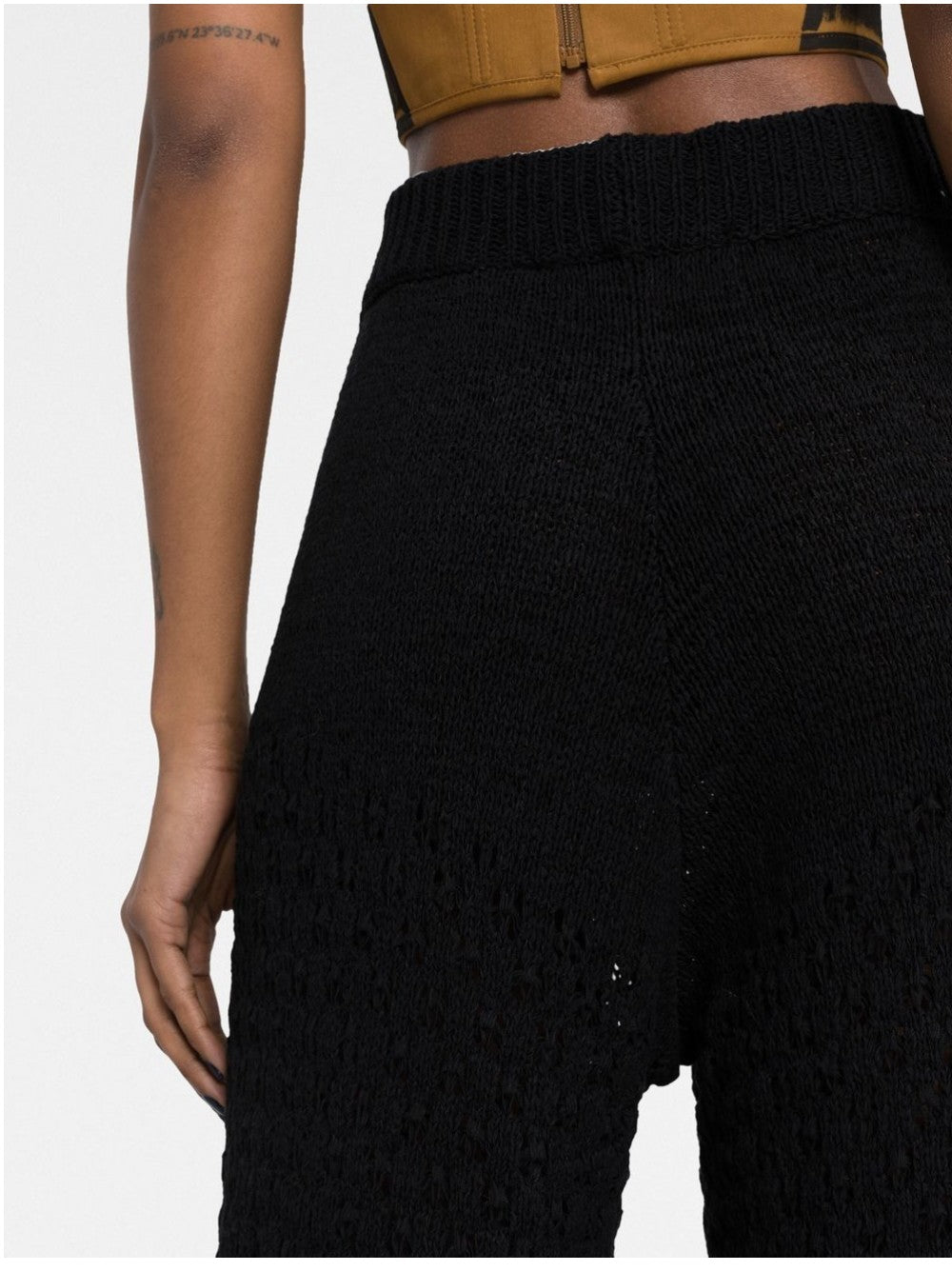 Rotate PANTALONI IN MAGLIA Nero