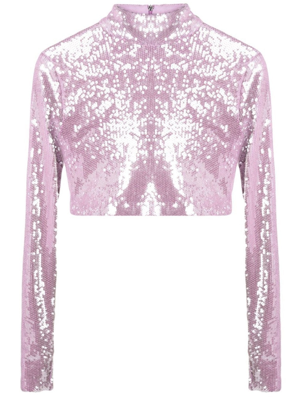 Rotate CROP TOP CON PAILLETTES Viola