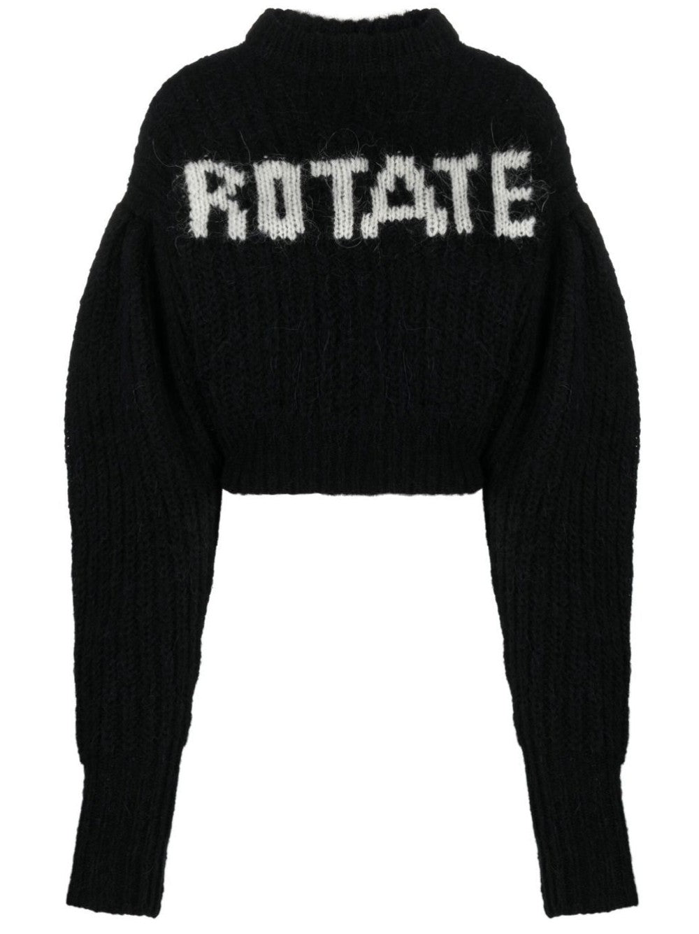 Rotate MAGLIA CON MANICHE A PALLONCINO E LOGO Nero