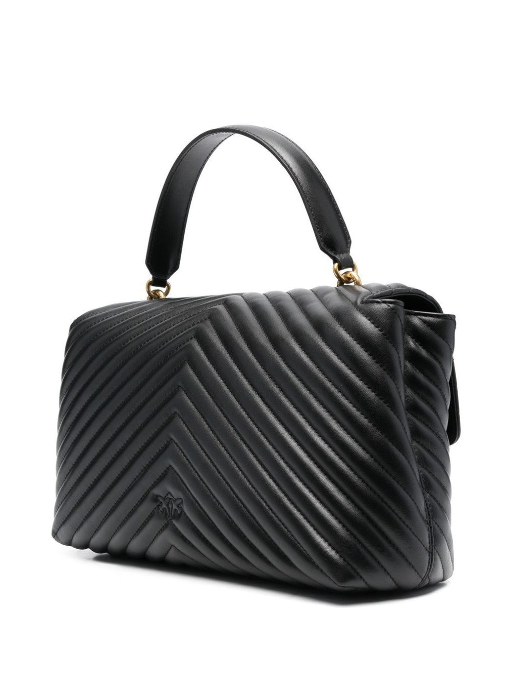 "Pinko BORSA TRAPUNTATA CON LOGO "LOVE BIRDS" Nero"