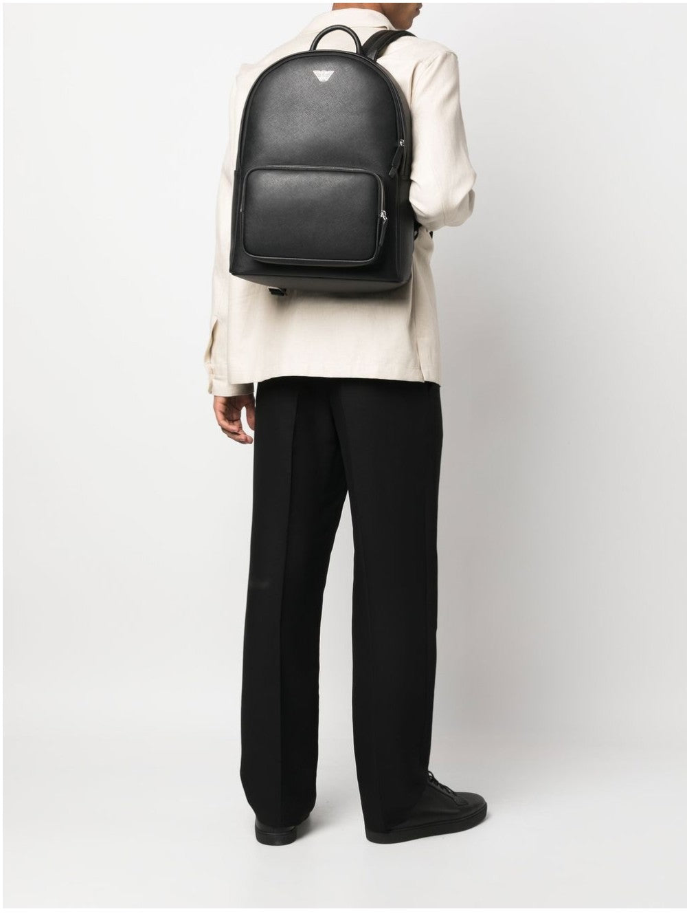 Emporio Armani ZAINO IN PELLE RIGENERATA Nero