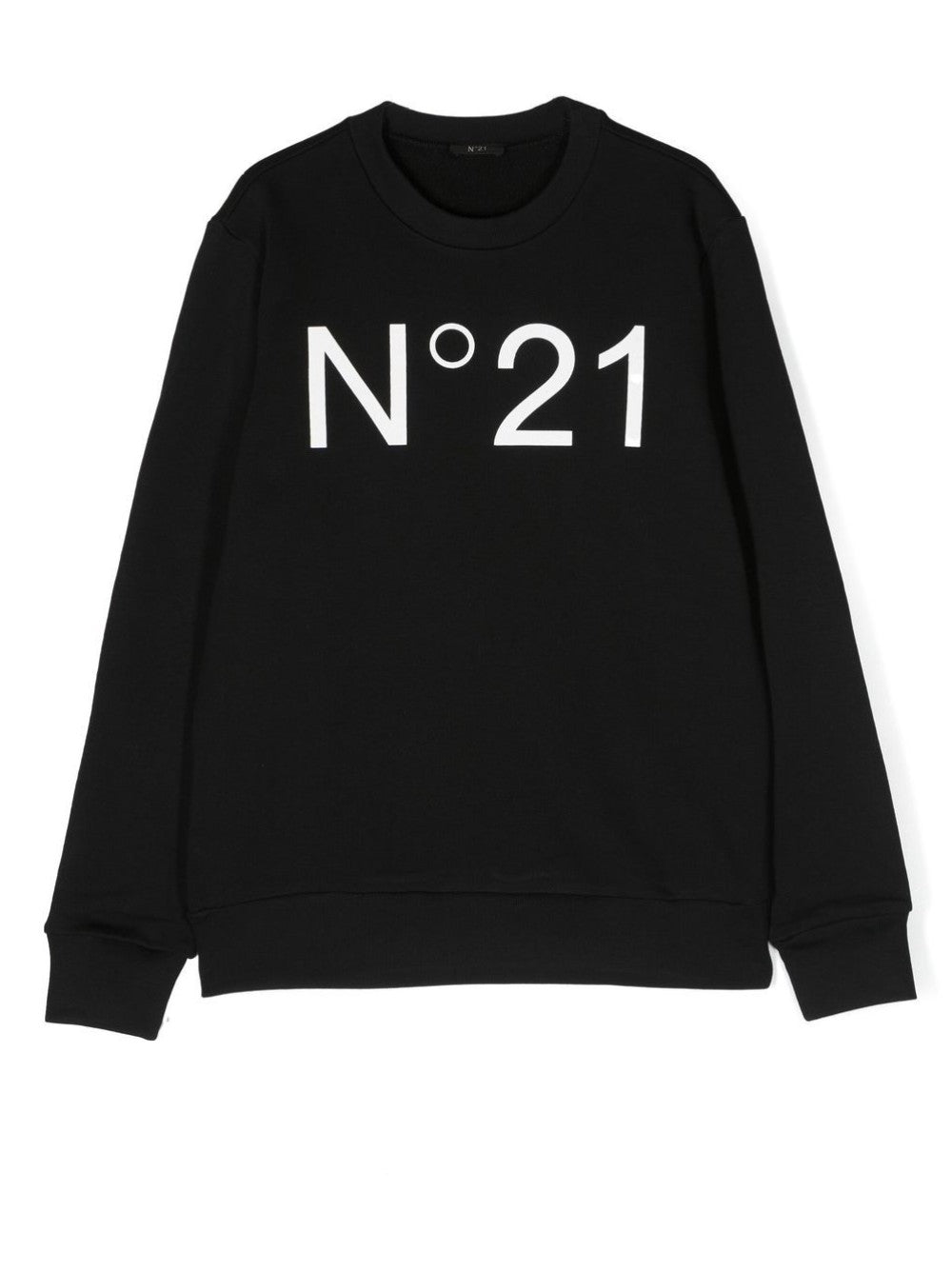 N.21 FELPA CON STAMPA LOGO Nero