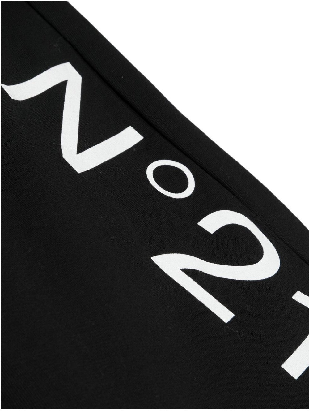 N.21 SHORTS CON STAMPA LOGO Nero