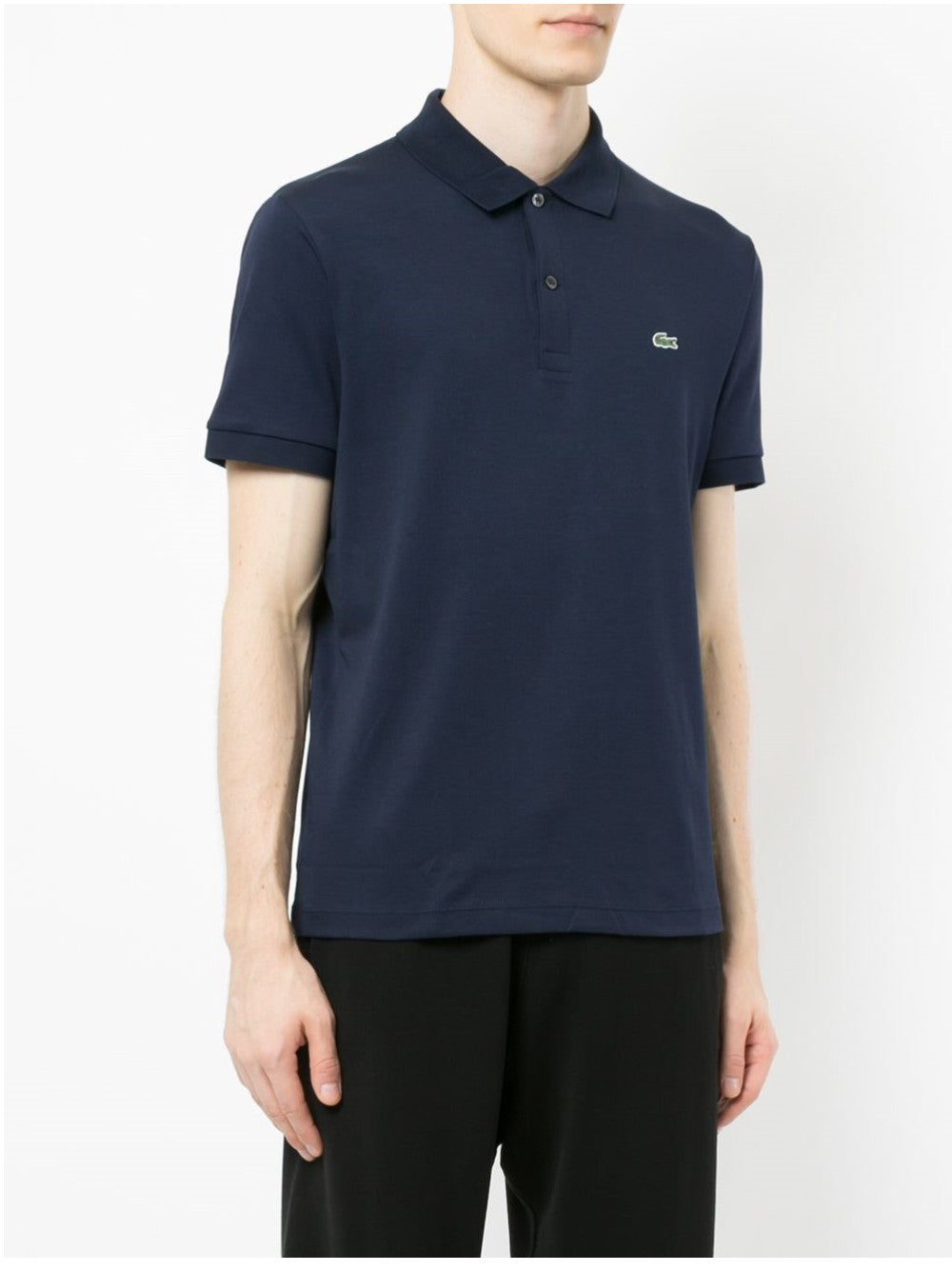 Lacoste POLO WITH LOGO APPLICATION Blue