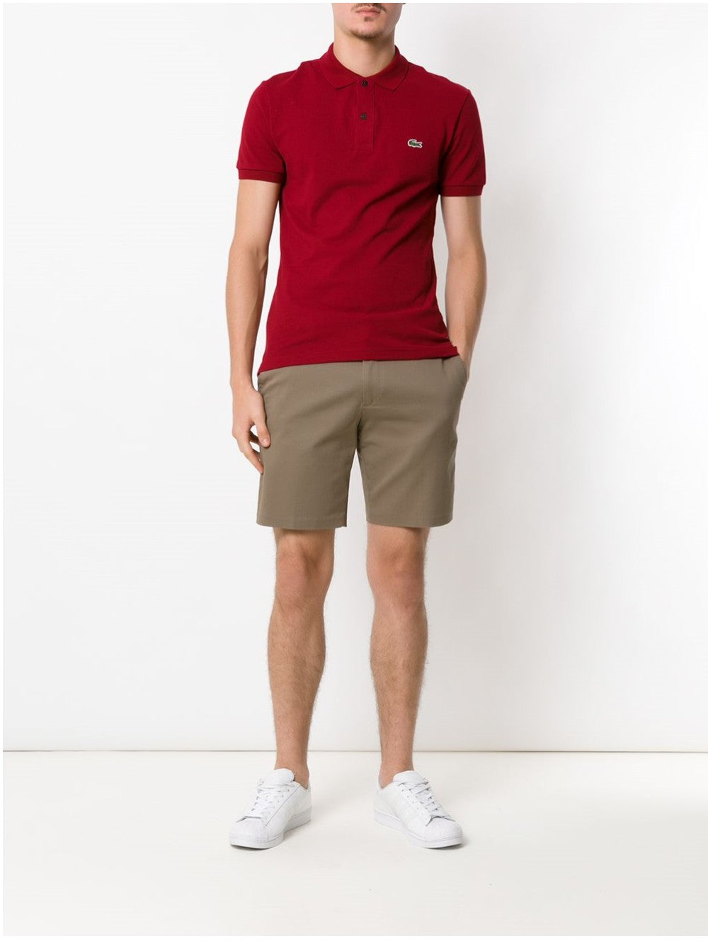 Lacoste POLO CON LOGO RICAMATO Rosso