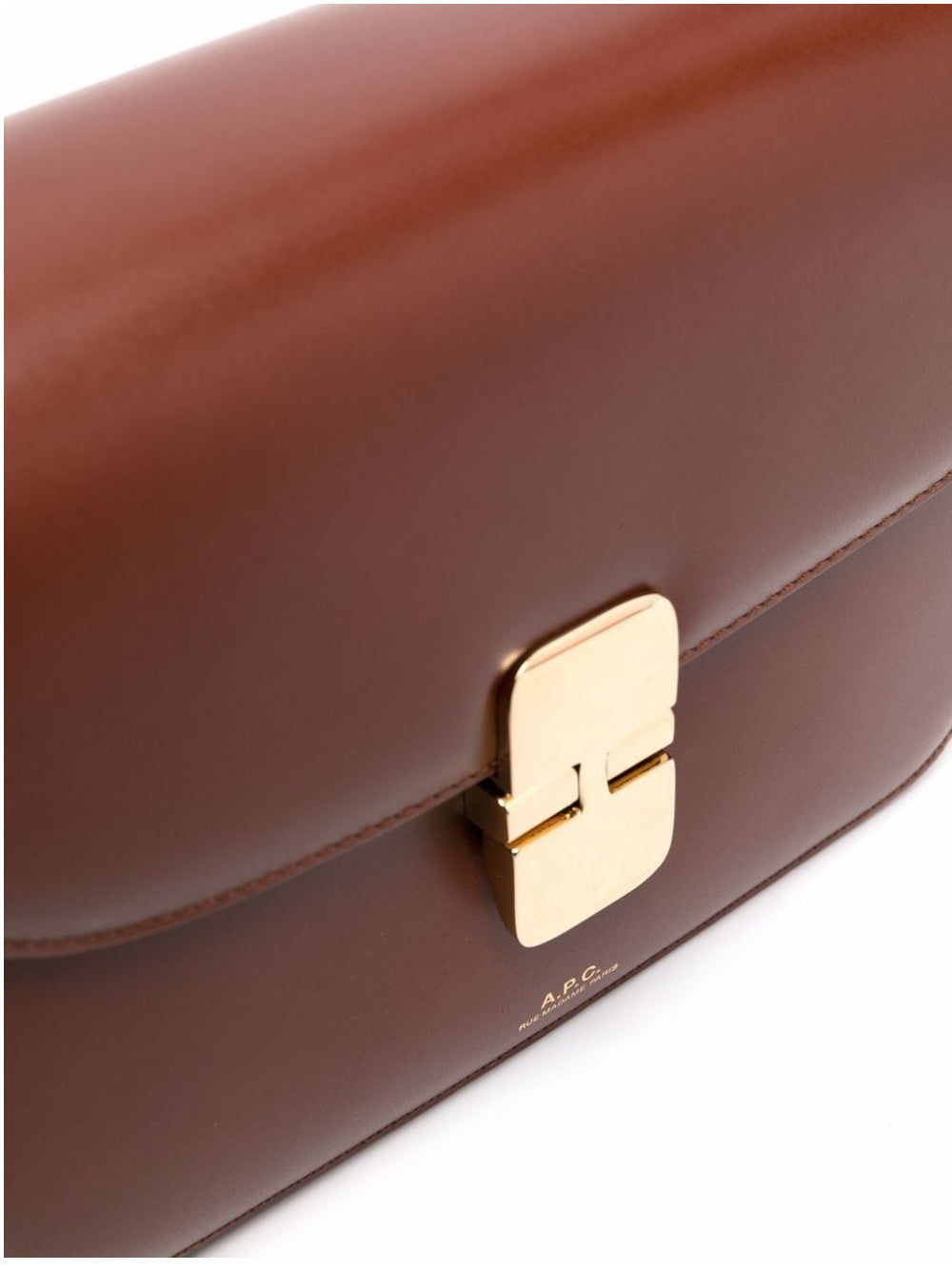 "A.p.c. BORSA A TRACOLLA "GRACE" Marrone"