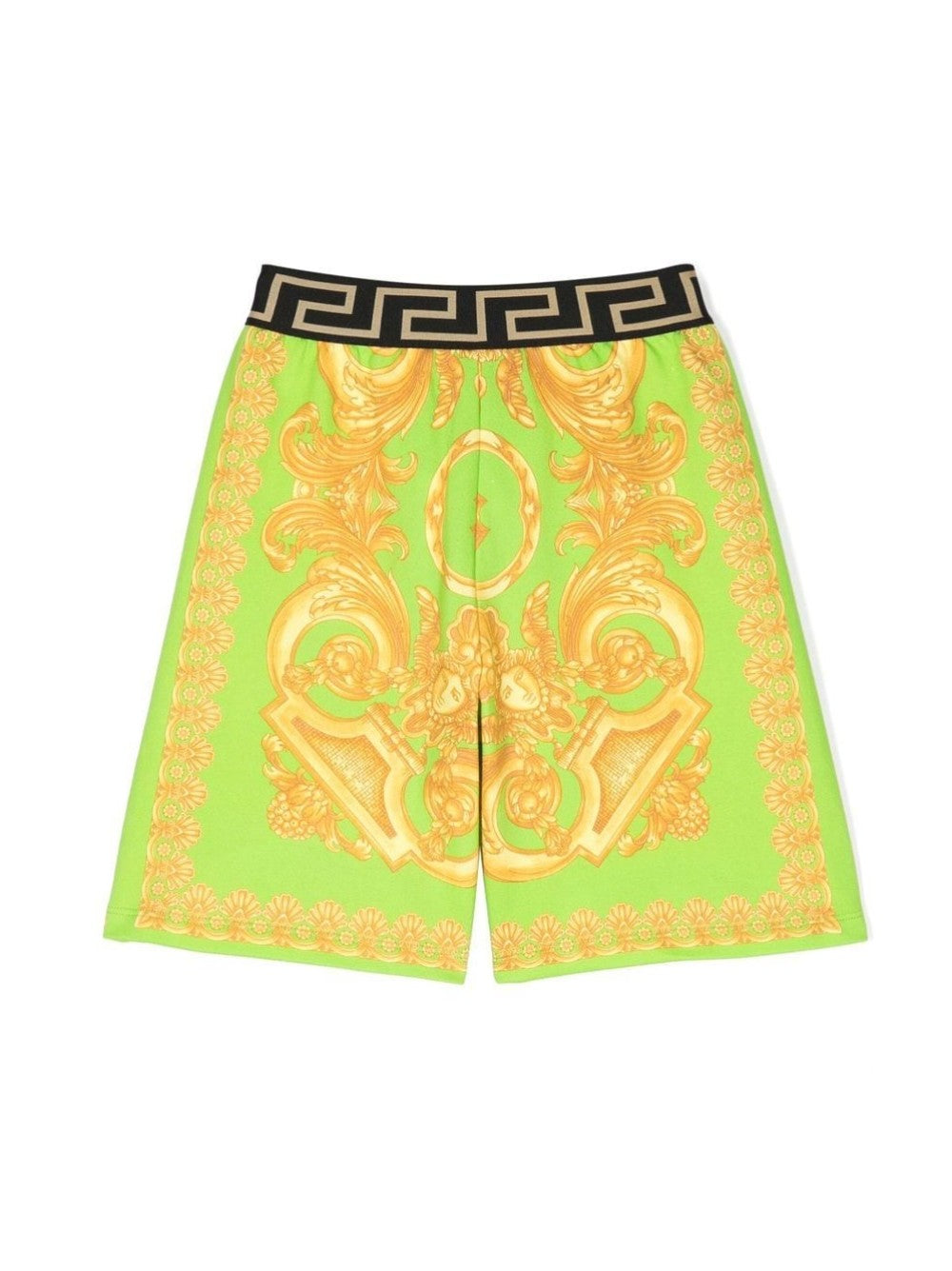 SHORTS WITH BAROQUE PRINT