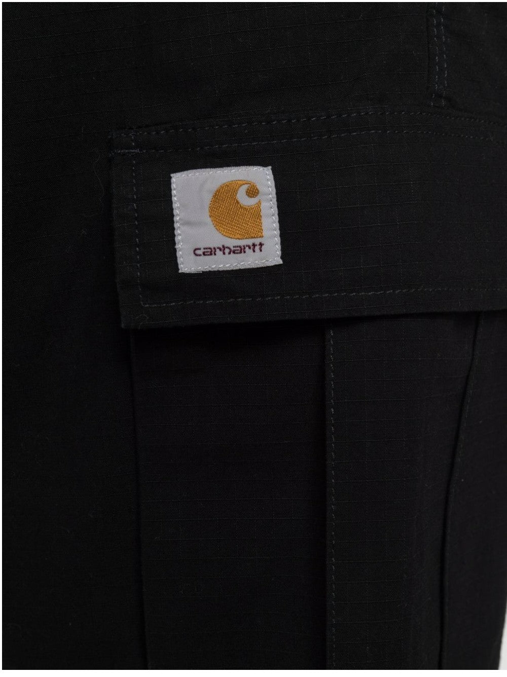 Carhartt Wip SHORTS CARGO CON TAPE LOGO Nero