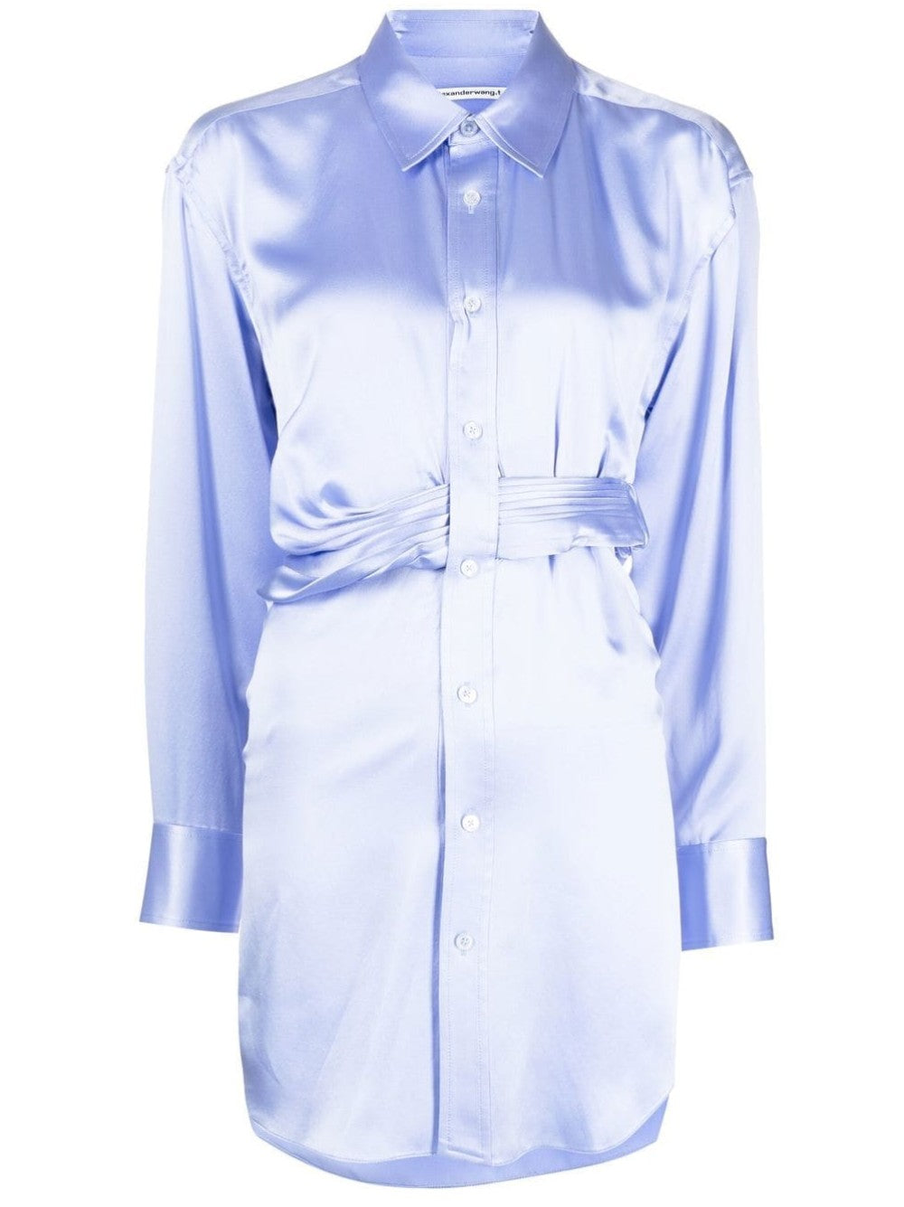 DRAPED CHEMISIER DRESS