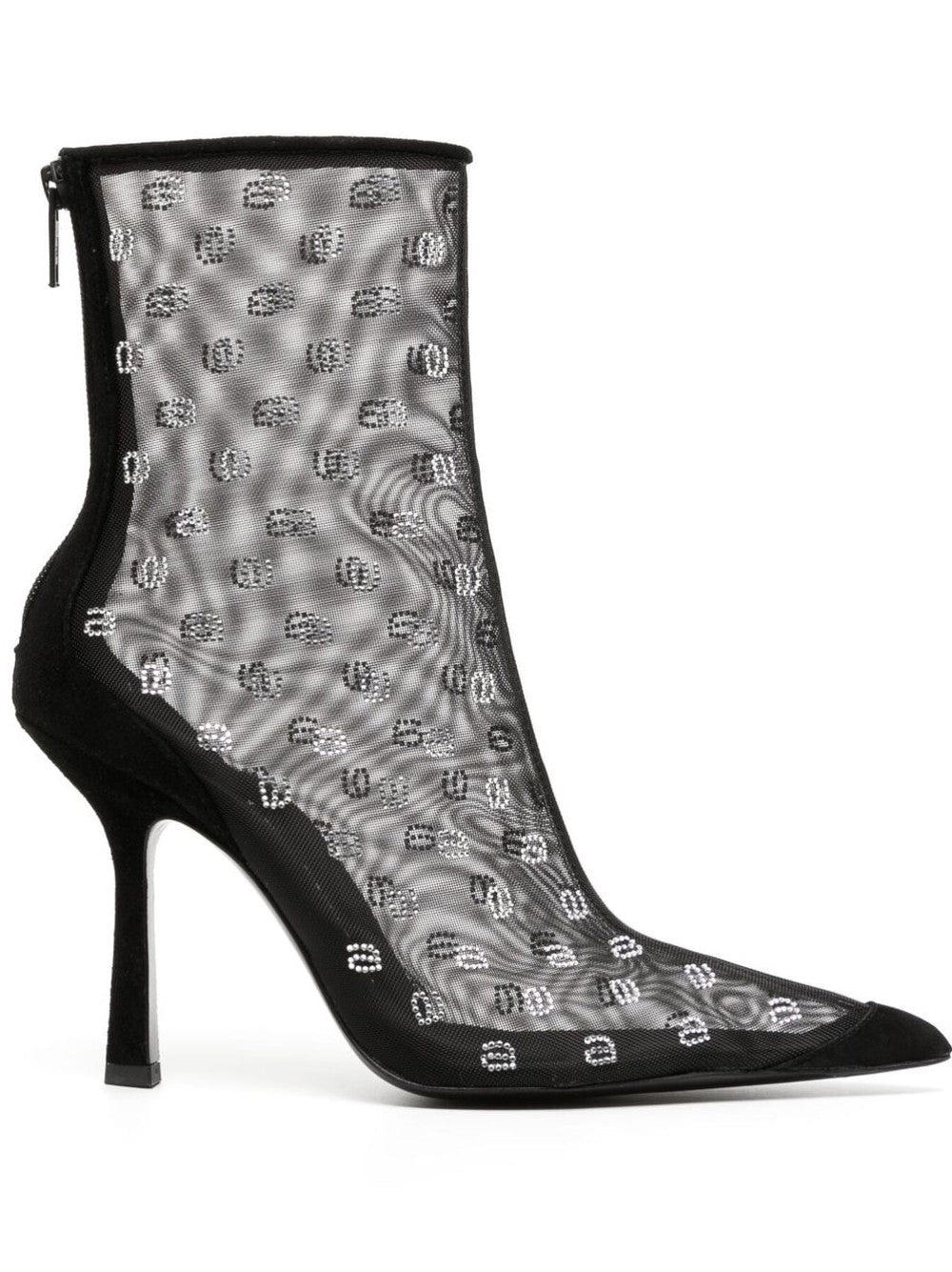 ANKLE BOOTS WITH RHINESTONES LOGO