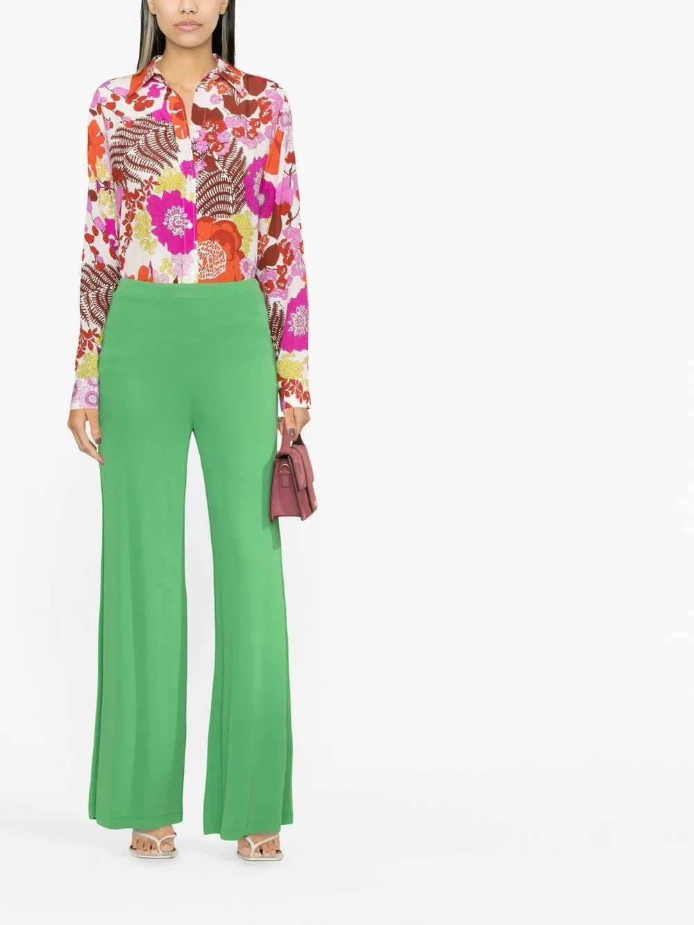 Erika Cavallini PANTALONE IN JERSEY Verde