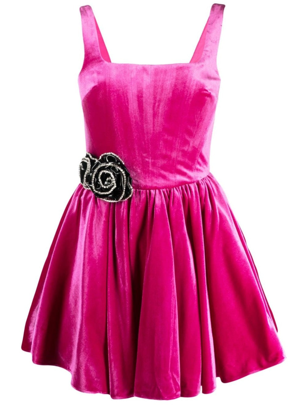 DRESS WITH FLORAL APPLICATION