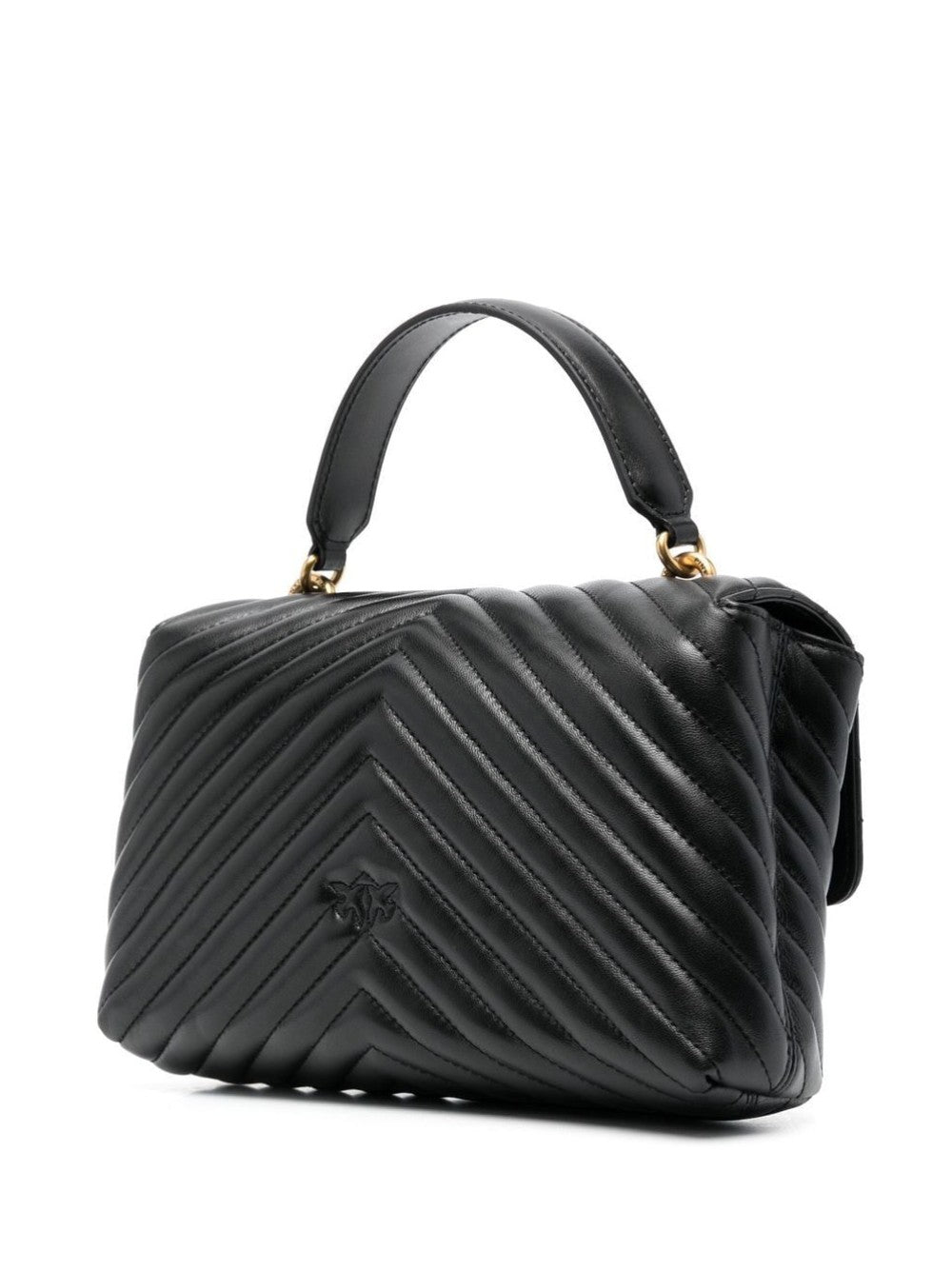 "Pinko BORSA "CLASSIC LADY LOVE PUFF CHEVRON" Nero"