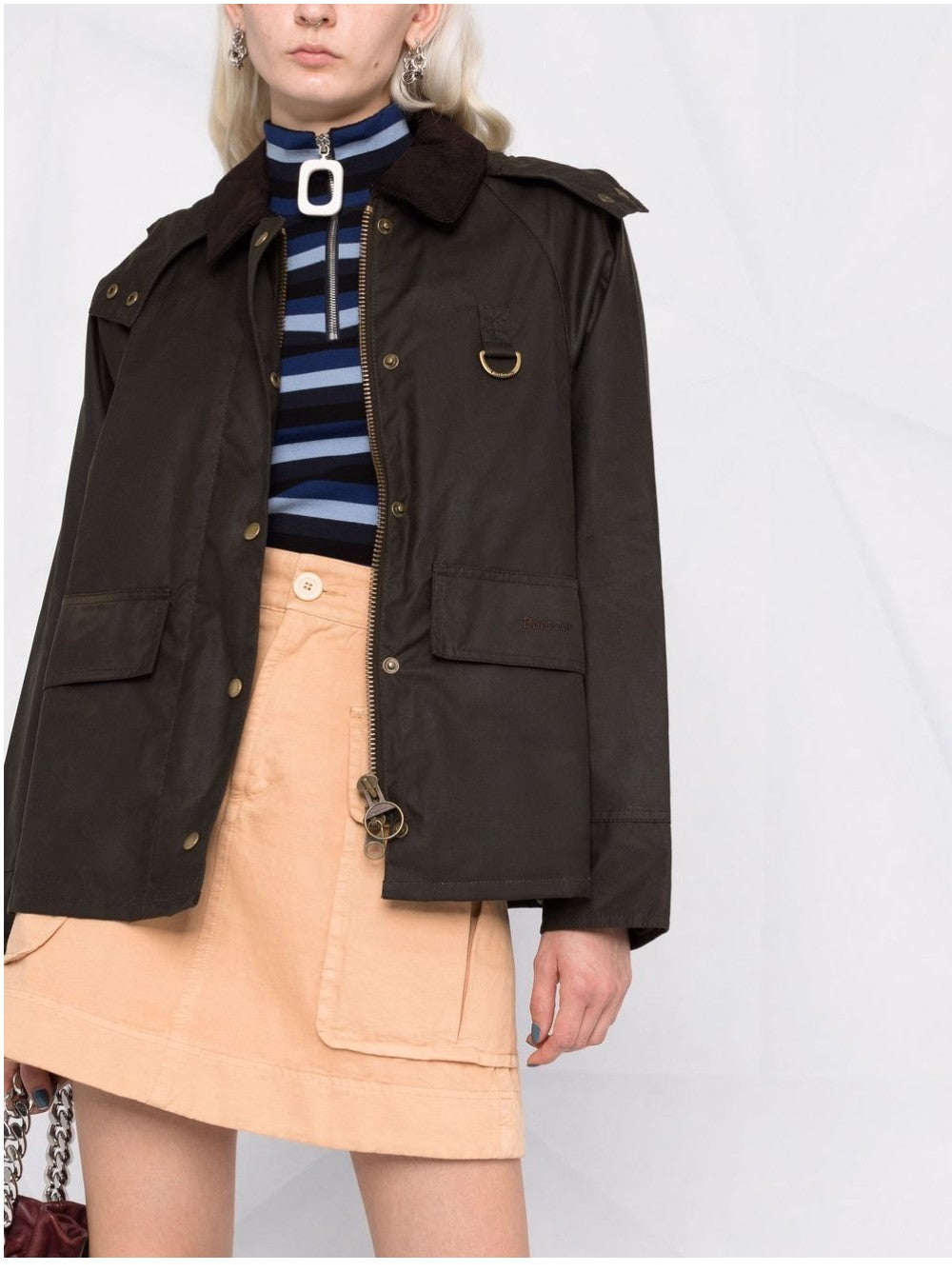 "Barbour GIUBBINO "BEADNELL" MEDIO Verde"