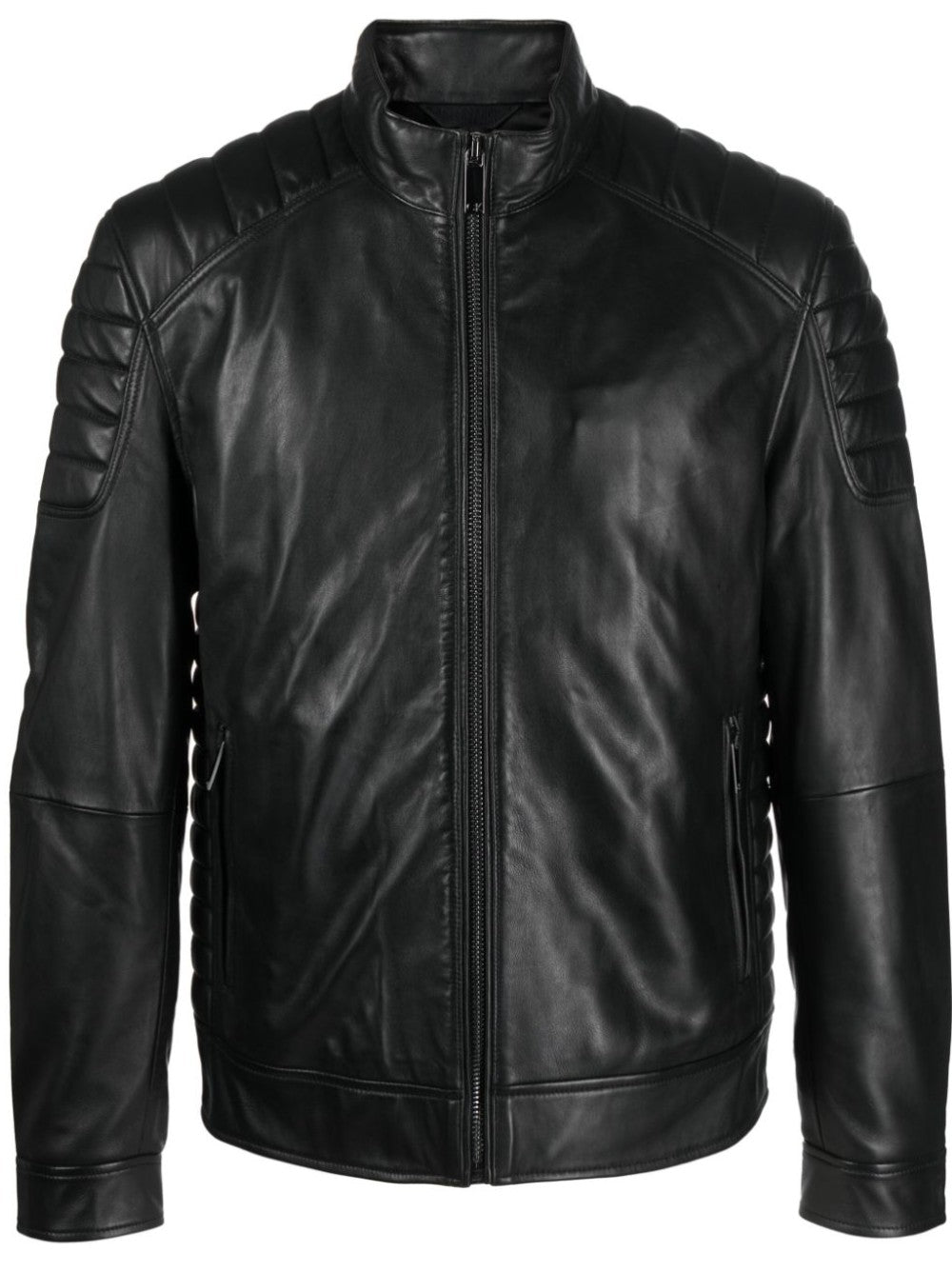 LEATHER JACKET WITH POCKETS