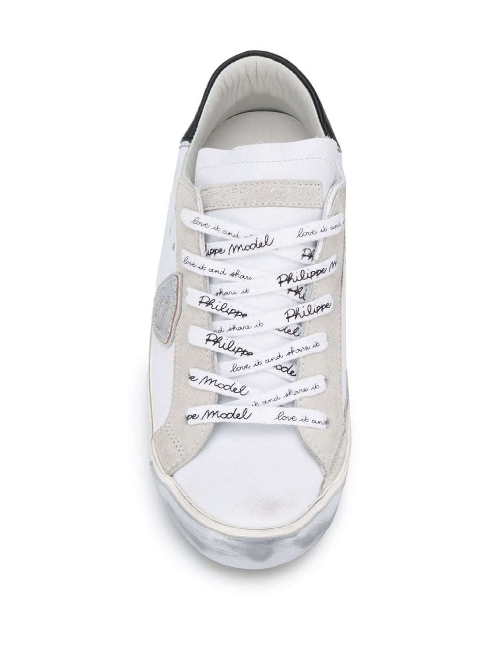 Philippe Model Paris SNEAKERS PHILIPPE MODEL PRSX FOXY LAMINÉ BLANC ARGENT – PRLD-MA02 Bianco