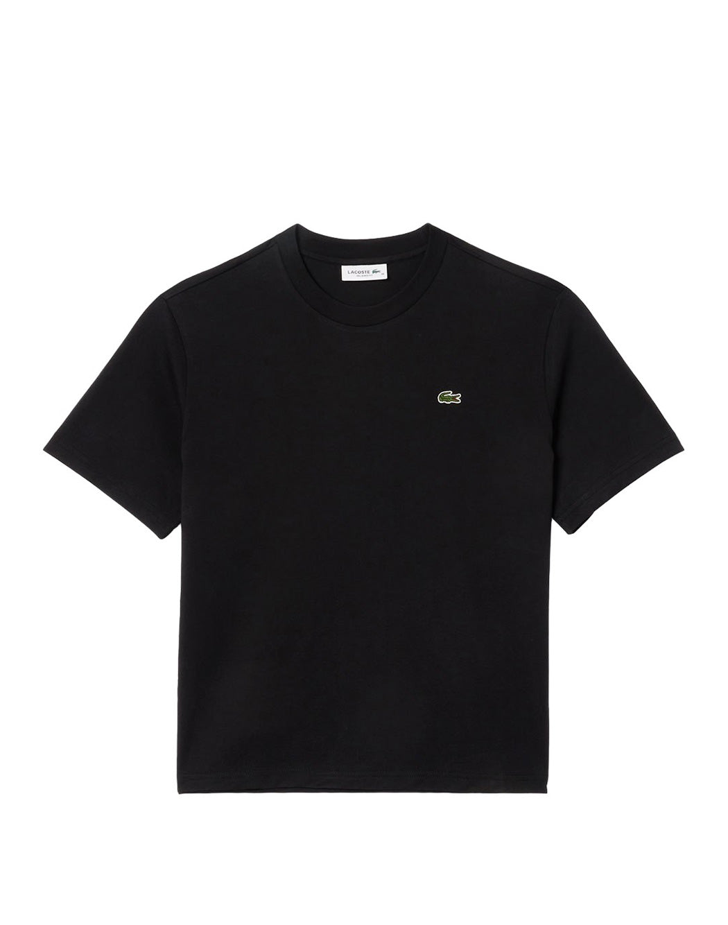 Lacoste T-SHIRT CON MINILOGO FRONTALE Nero