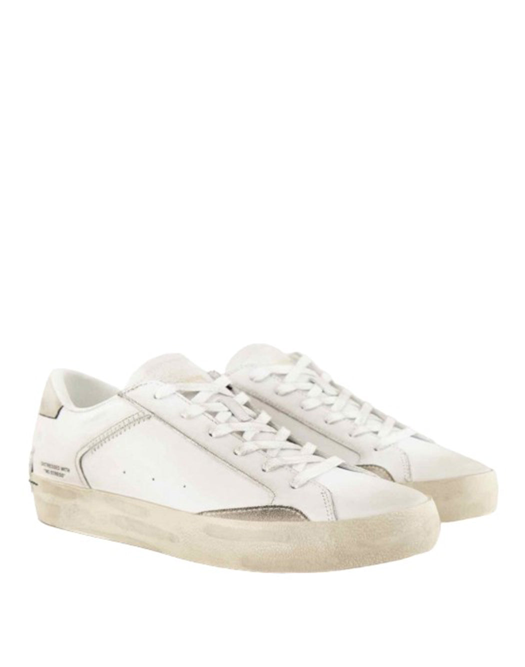 Crime London SNEAKERS CON PATCH LOGATA SUL RETRO Bianco