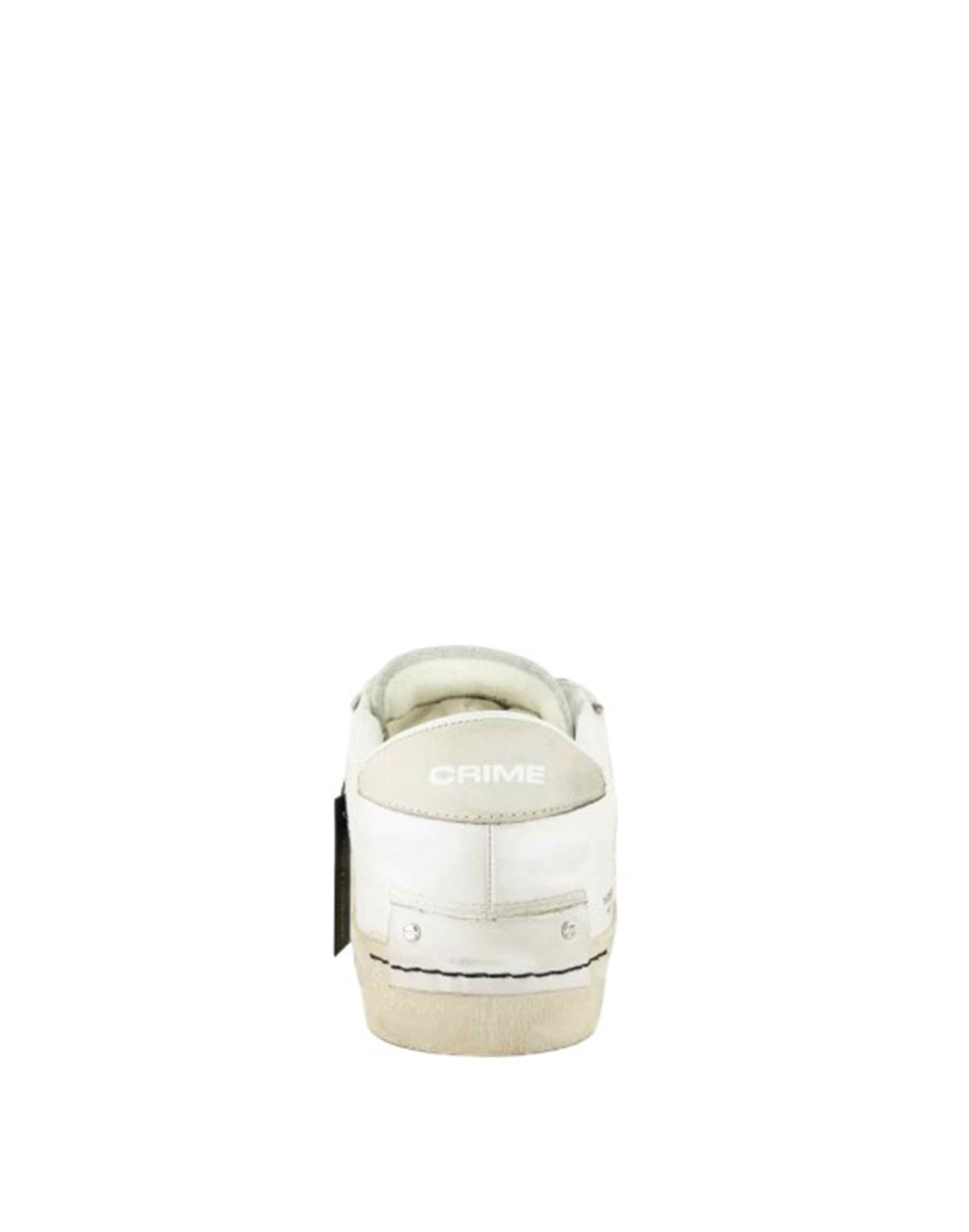 Crime London SNEAKERS CON PATCH LOGATA SUL RETRO Bianco
