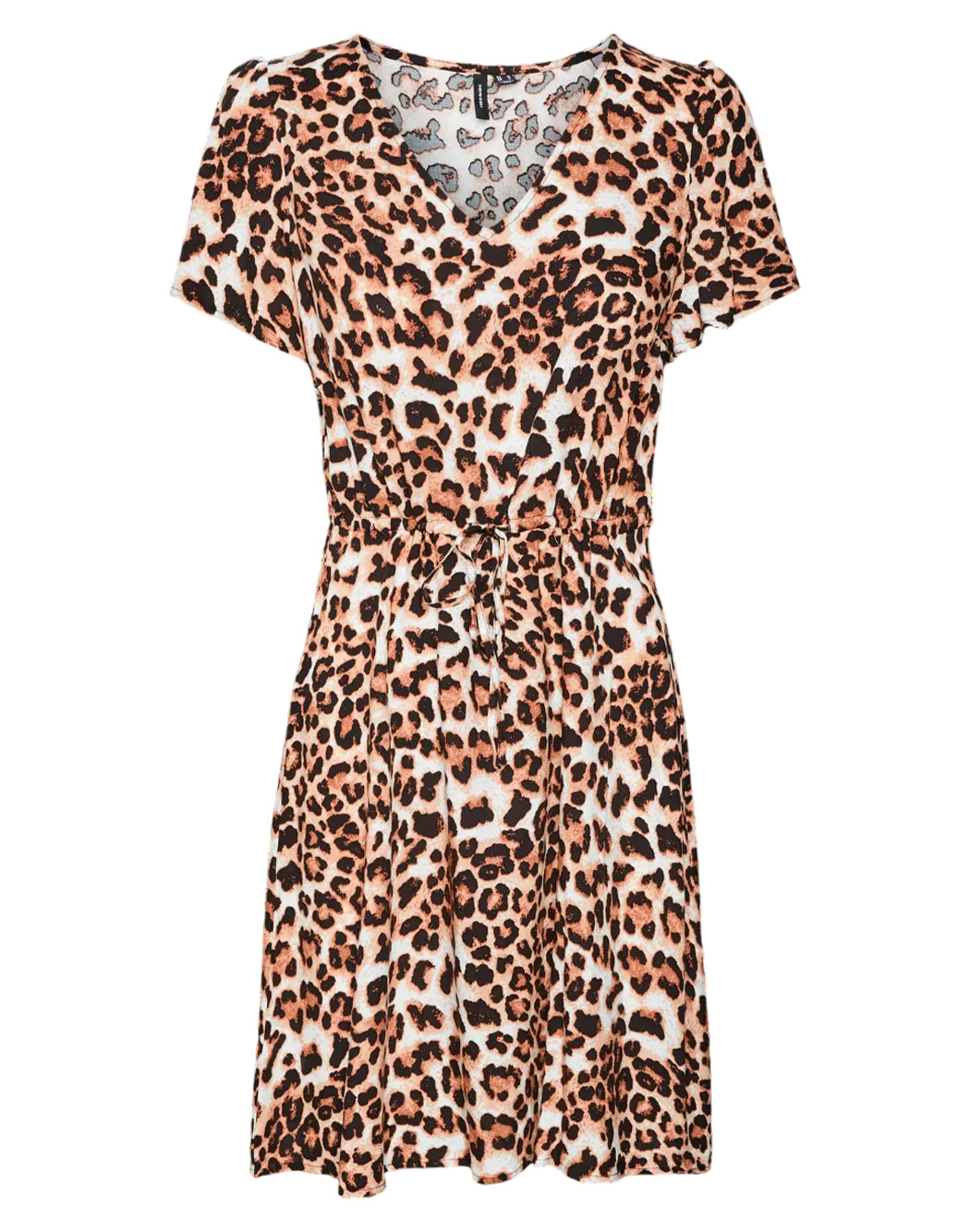 "Vero Moda "VMEASY JOY SS" ABITO ANIMALIER Marrone"