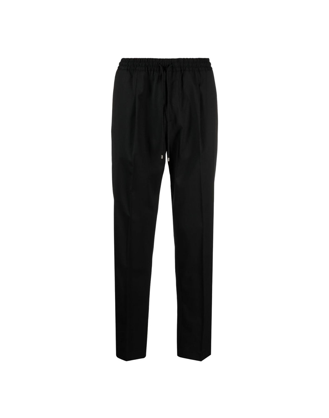 Crop trousers with folds