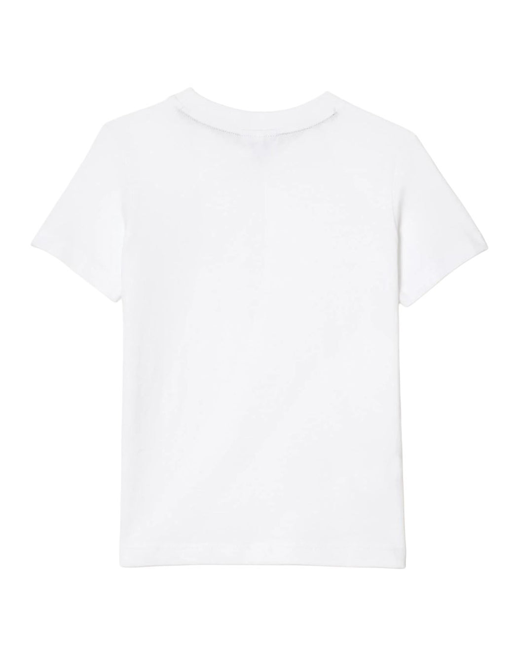 Lacoste T-SHIRT CON MINILOGO FRONTALE Bianco