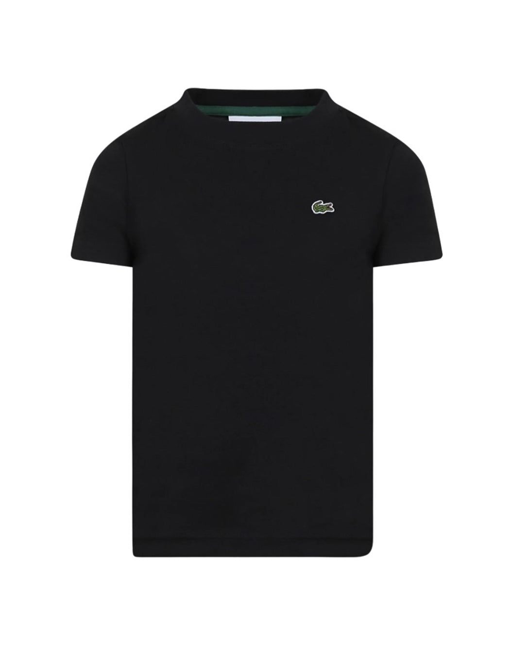 Lacoste T-SHIRT CON MINILOGO FRONTALE Nero