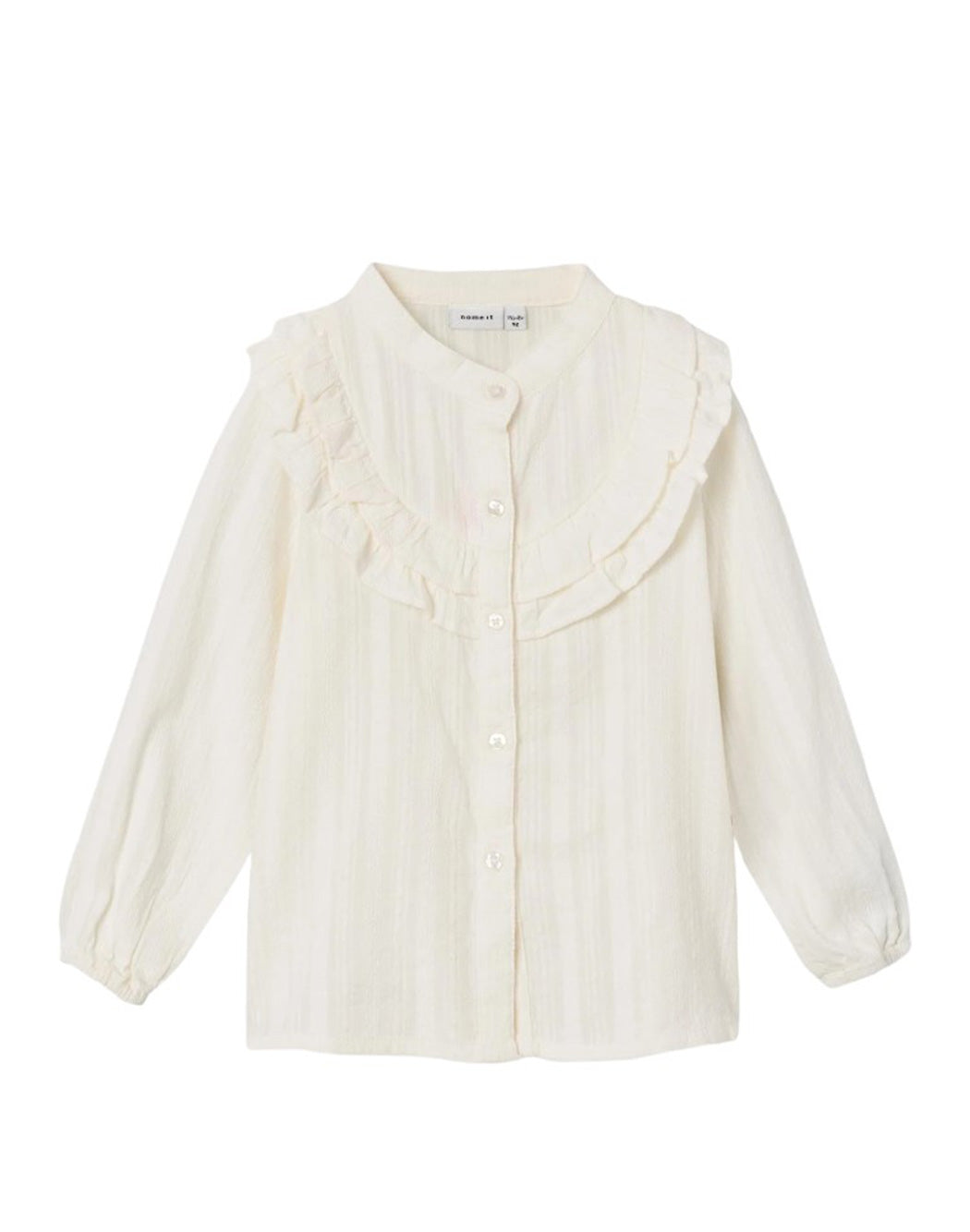 Name It CAMICIA CON ROUCHES E COLLO A PISTAGNA Neutro