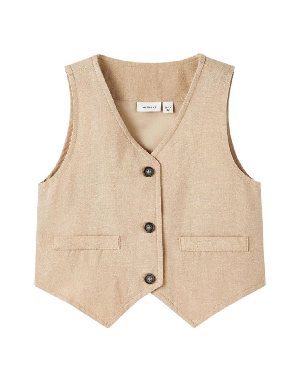 Name It GILET FODERATO CON BOTTONI Neutro