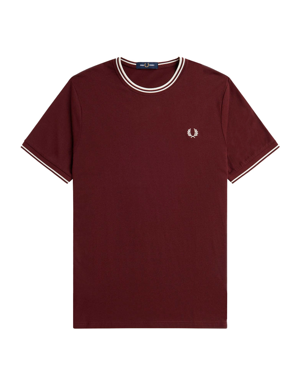 "Fred Perry T-SHIRT "TWIN TPPED" Rosso"