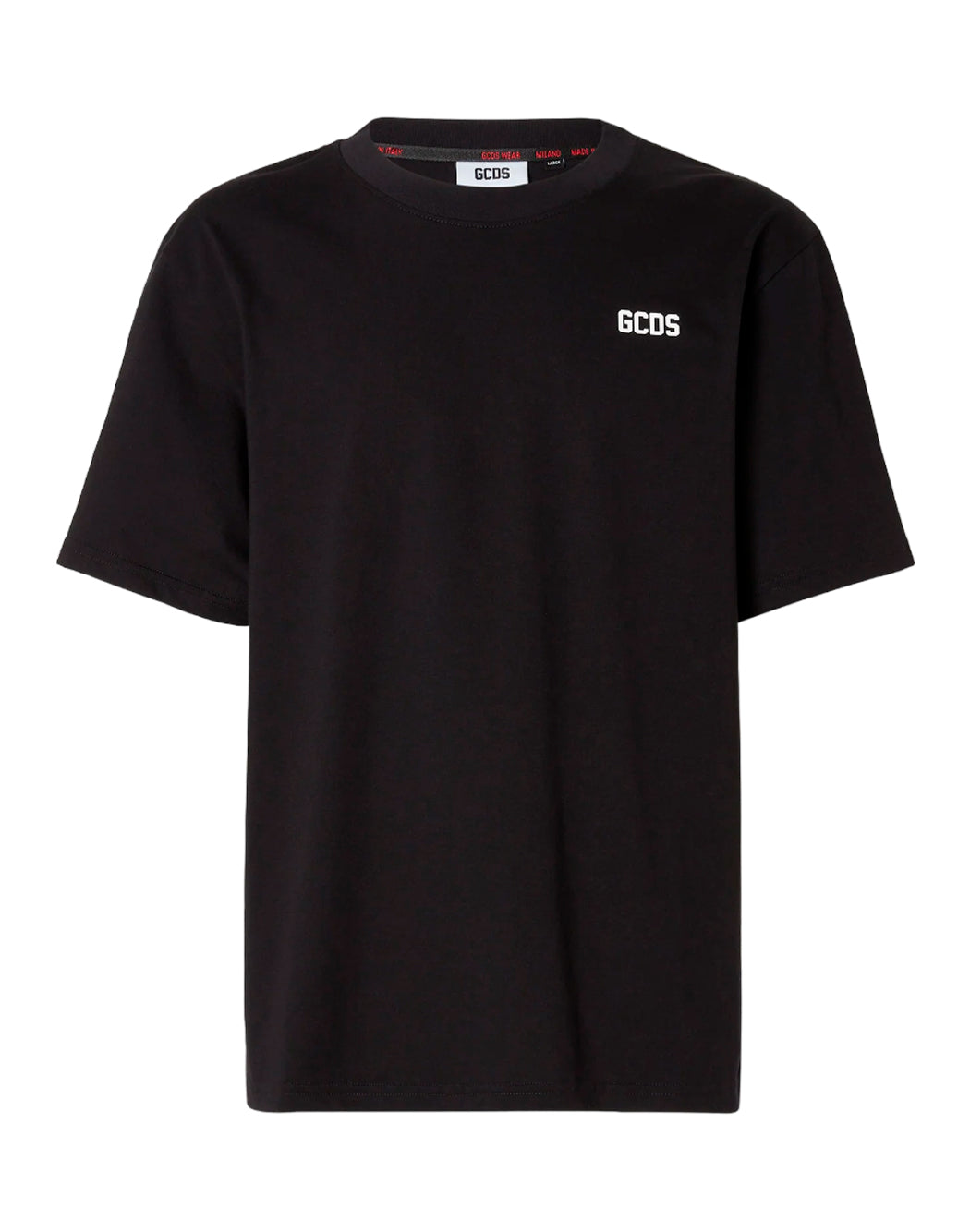 Gcds T-SHIRT CON MINI LOGO A CONTRASTO Nero