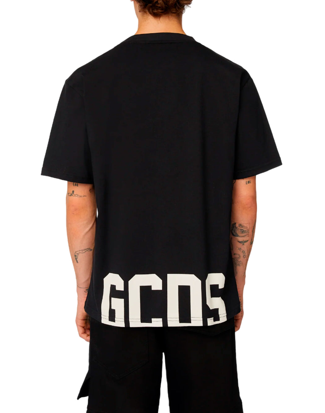 Gcds T-SHIRT CON MINI LOGO A CONTRASTO Nero