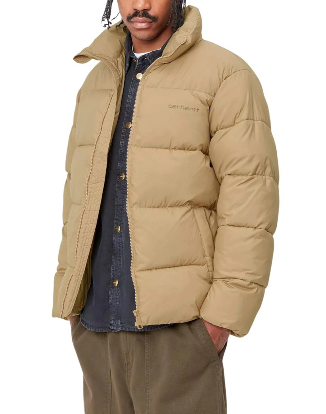 Carhartt Wip GIACCA PIUMINO SPRINGFIELD Marrone