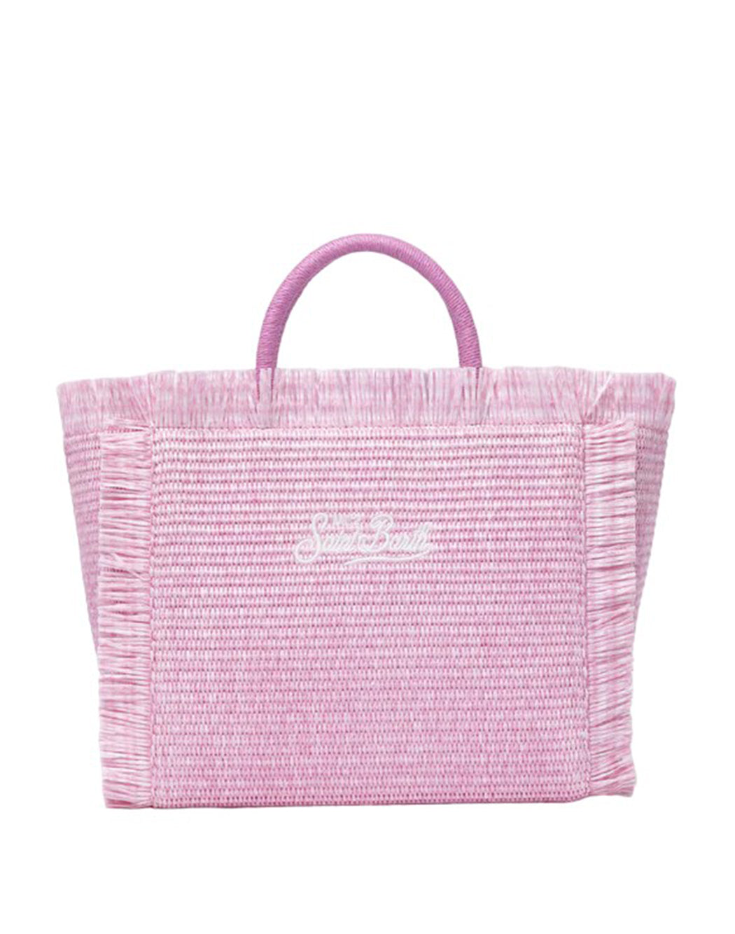 "Mc2 Saint Barth BORSA "VANITY MINI STRAW" Rosa"