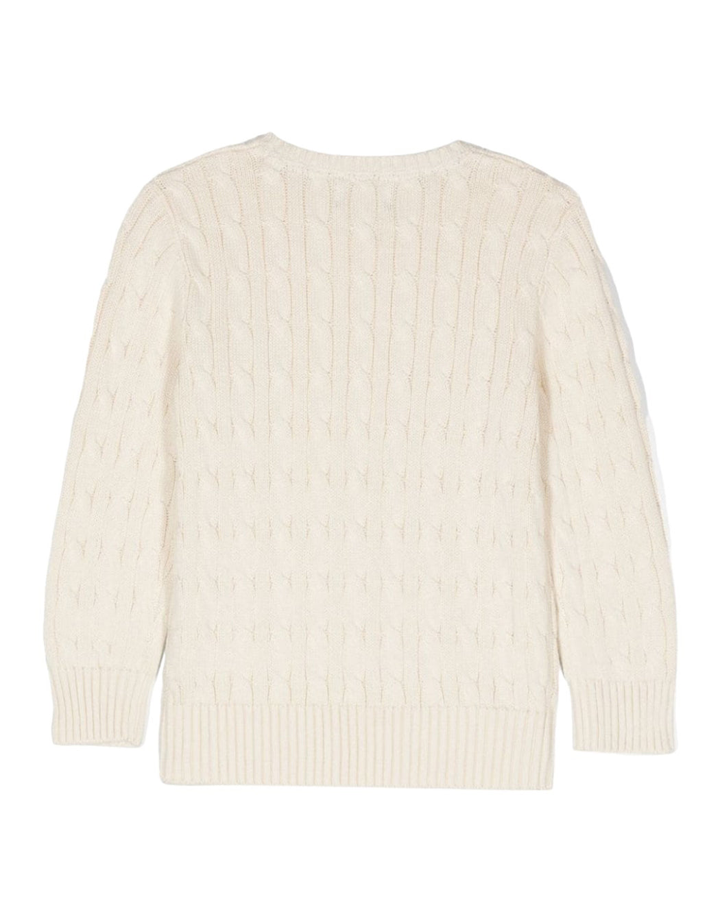 Ralph Lauren MAGLIA CON MINI LOGO RICAMATO A CONTRASTO Neutro