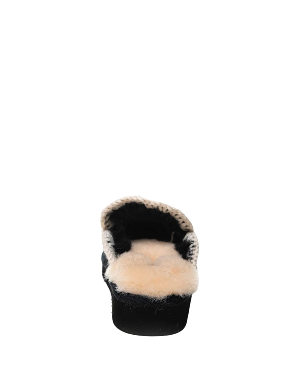 Mou SLIPPERS IN SHEARLING Nero