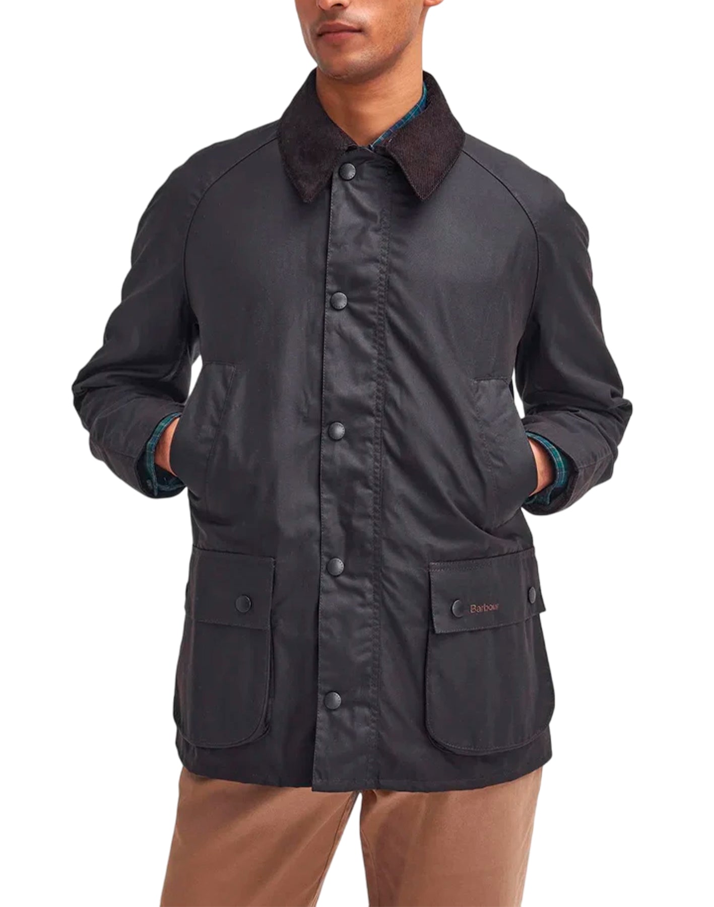 "Barbour GIACCA "ASHBY WAX" Blu"