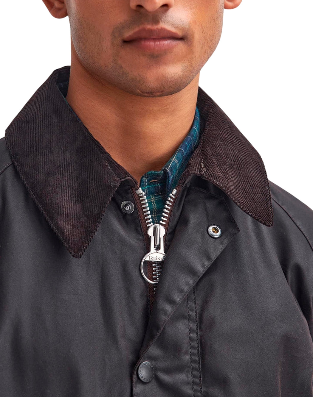 "Barbour GIACCA "ASHBY WAX" Blu"